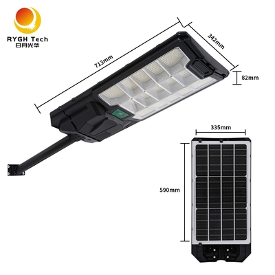 Vendita calda Nuovo materiale ABS IP65 Illuminazione stradale telecomando più sensori radar Multifunzione solare LED Street Light 30W