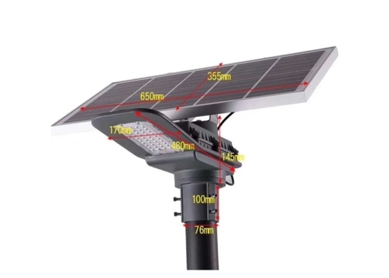 Alti lumi all'aperto del LED di telecomando autoalimentato solare dell'iluminazione pubblica
