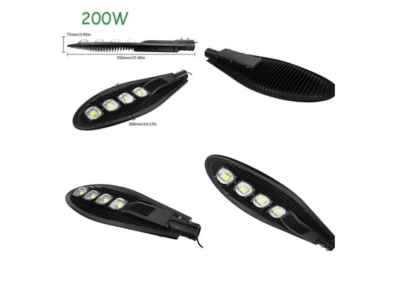 L'Istruzione Autodidattica di alluminio fredda 80Ra RoHS della testa della cobra dell'iluminazione pubblica di bianco 200W LED ha approvato