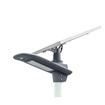 130-150LM/W alloggio grigio chiaro autoalimentato solare astuto della via dell'alta del lume 60W batteria LED di CC 11.1V con 3 anni di garanzia