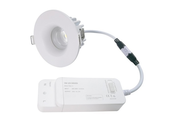 Bianco caldo variabile principale messo impermeabile della copertura del fronte di CA 200-240V di Downlight della PANNOCCHIA