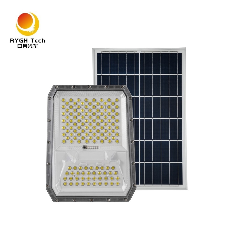 Controllo della luce intelligente Illuminazione esterna Alto lumen 5054 LED Chips Proiettore solare a LED 25W per giardino strada marciapiede Cortile